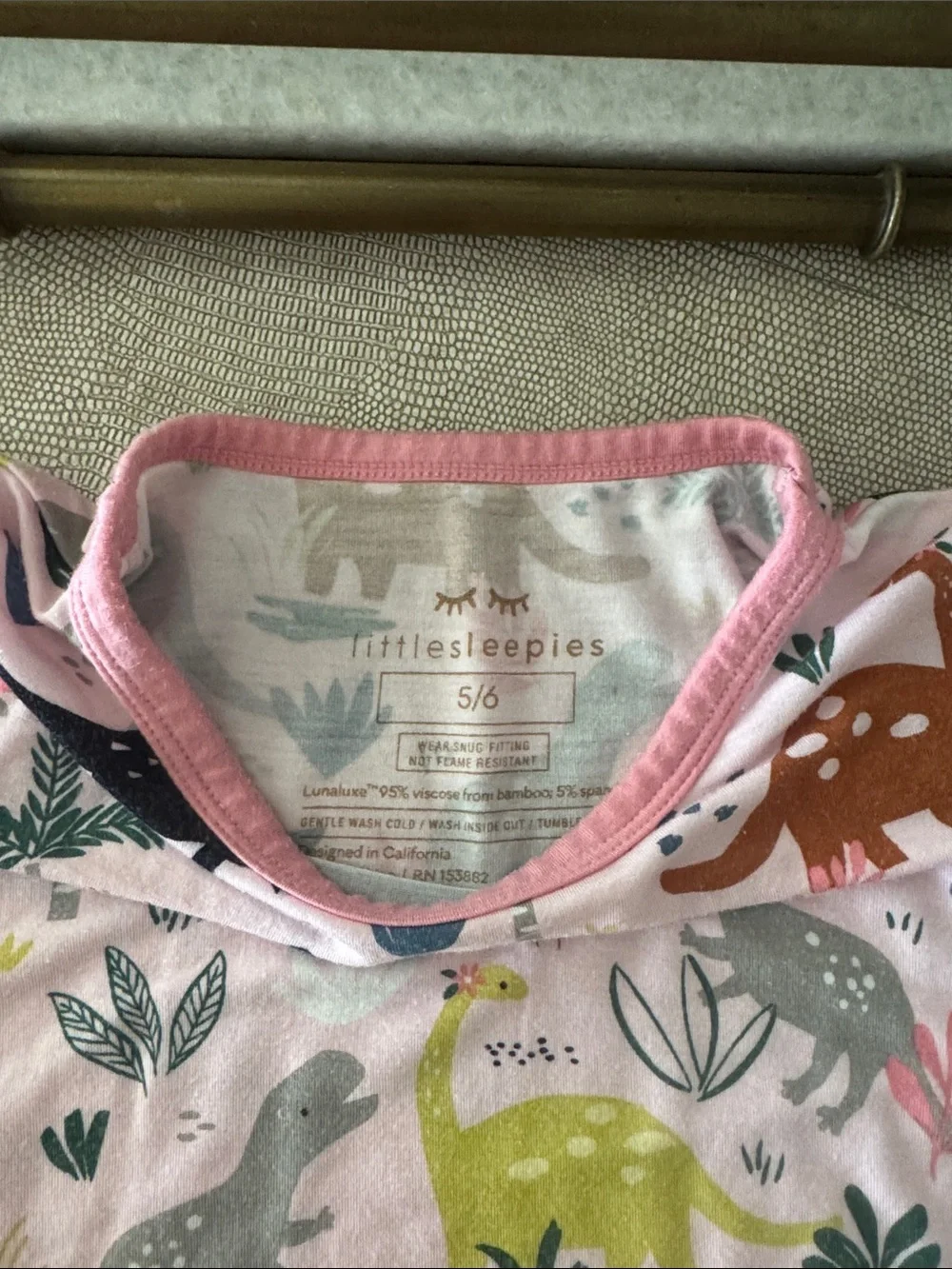 Little Sleepies pajama set size 5/6 Shorts/short sleeve set EUC